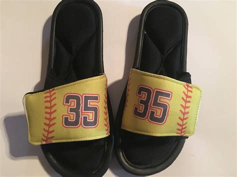 custom  sandals custom  custom sandals softball etsy