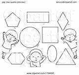 Illustration Shapes Basic Coloring Kids Bnp Studio sketch template