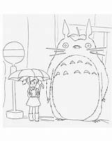 Totoro Neighbor sketch template