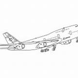 Boeing Jets sketch template
