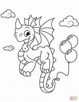 Dragon Coloring Pages Cute Baby Printable Color Getcolorings sketch template