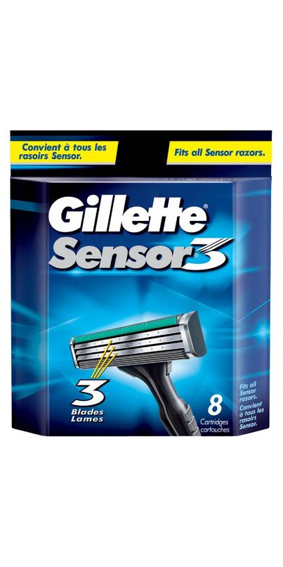 buy gillette sensor  blades  wellca  shipping   canada