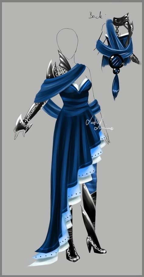 pin  caitlynn   anime oc outfits  character ideas pinterest blue