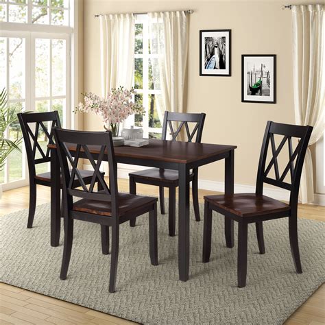 modern  piece dining sets urhomepro wooden dining table set