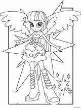 Twilight Sparkle Equestria Coloring Girls Pages Printable Mlp sketch template