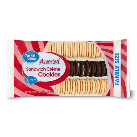 great  assorted sandwich creme cookies family size  oz