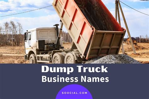 catchy dump truck company  ideas soocial