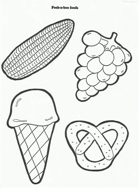 picnic food coloring pages preschool nutrition coloring pages