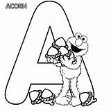 Elmo Coloring Pages Print Alphabet sketch template