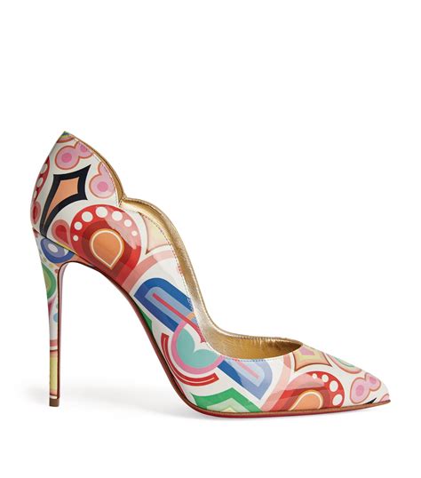 Christian Louboutin Multi Hot Chick Leather Pumps 100 Harrods Uk