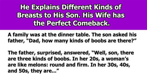 man insults his wife at the dinner table and her revenge is the perfect comeback