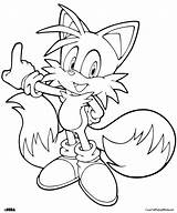 Sonic Tails Hedgehog Mewarnai F8r Sega Amigo sketch template