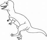 Allosaurus Coloring Getdrawings sketch template