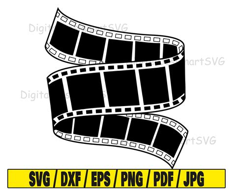 film roll svg roll svg cut file film clipart svg cut file etsy mexico