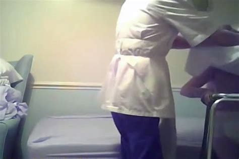 care home worker filmed shoving elderly residents and