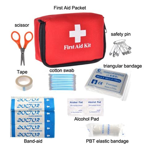 outdoor  aid kit emergency kits  pieces    aid kit