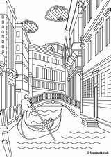 Venice Coloring Printable Pages Adult Sights Creative Favoreads Italy Book Simple Club Rome Drawings Result Choose Board Open sketch template