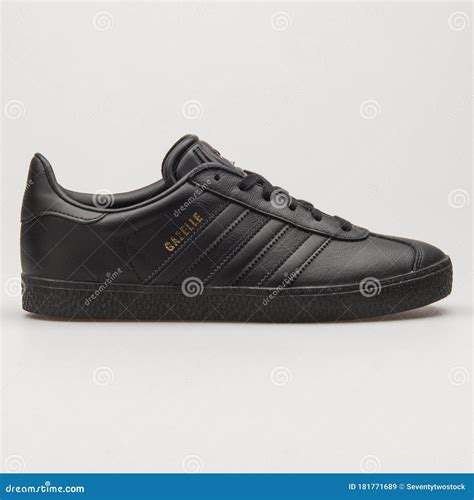 adidas gazelle black sneaker editorial stock image image  accessories side