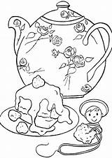 Coloring Chaleira Teacup Teapot Decorada Malvorlagen Tulamama Pins Tudodesenhos Coloringhome sketch template