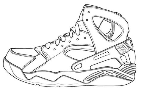 air jordan shoes coloring pages  learn drawing outlines coloring pages
