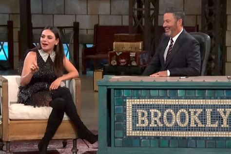 mila kunis faces boos  jimmy kimmel audience  nyc pizza