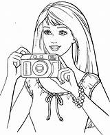 Clipart Photography Photographer Line Kid Coloring Photographe Cliparts Barbie Clipartix Gif Library Clipground November sketch template