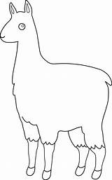 Llama Clip Alpaca Cute Clipart Line Outline Cliparts Coloring Library Clipartix Sweetclipart Wikiclipart sketch template