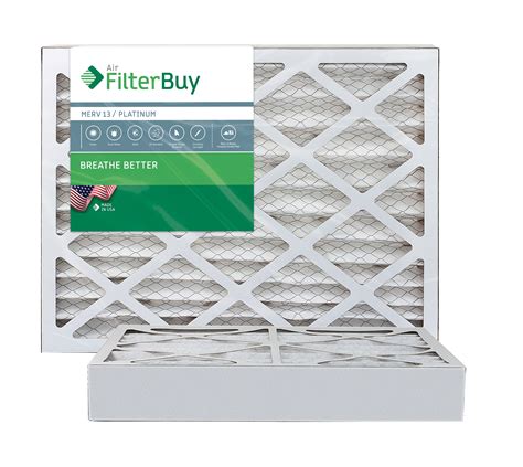 filterbuy xx merv  pleated ac furnace air filter pack
