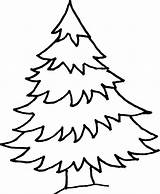 Coloring Fir Tree Clipart Sapin Dessin Trees Christmas Pages Un Coloriage sketch template
