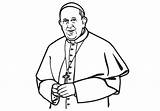 Pope Francis Gravur Papst Zeichnen Franziskus Malbücher sketch template