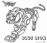 Voltron Coloring Lion Lions sketch template