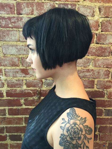 choppy bob   lil bitty undercut black bob hairstyles choppy bob