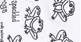 Speckled Frogs sketch template