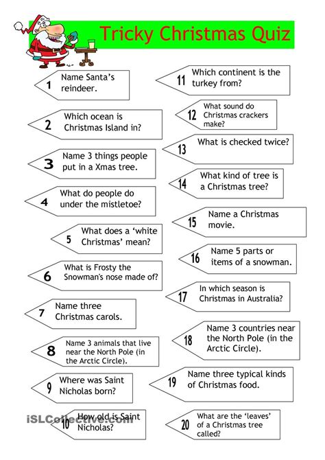 christmas picture quiz questions  answers printable printable
