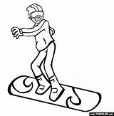 Snowboard Snowboarding Thecolor sketch template