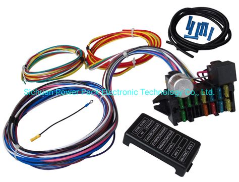 auto parts accessories  circuit universal wiring harness muscle car hot rod street rod xl