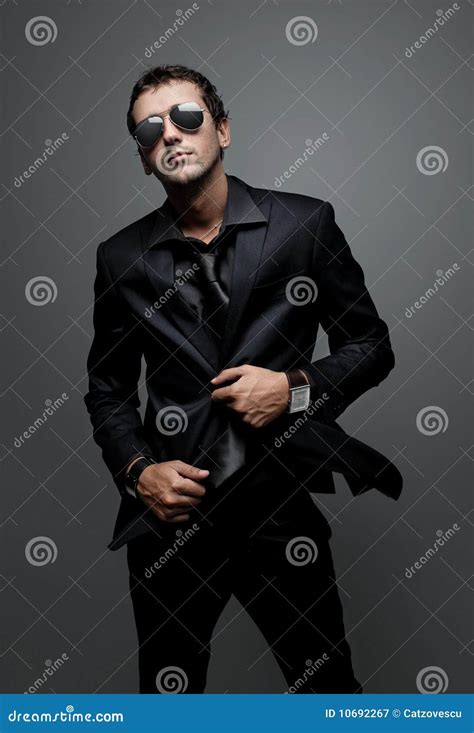 elegant man stock image image  sunglasses confident