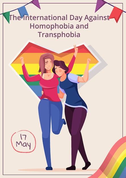 free vector international day against homophobia and transphobia flat
