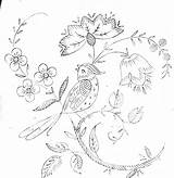 Embroidery Crewel Patterns sketch template