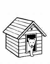 Colouring Kennel Desenho Houses Clipartmag sketch template