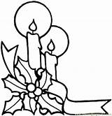 Christmas Coloring Pages Candles Candle Printable Line Decorations Drawing Clip Clipart Color Kids Xmas Cliparts Drawings Holly Colouring Library Berries sketch template