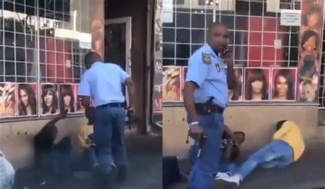 Breaking Heartbreaking Video Of A South African Police Assaulting
