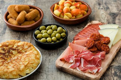 traditional spanish tapas high quality food images creative market