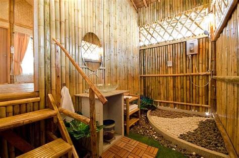 earthy bamboo bathroom decor and designs ห้องอาบน้ำ