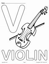 Coloring Pages Violin Letter Alphabet Printable Worksheets Color Kids Sheets Crafts Versions Print Comments Supplyme Getcolorings Choose Board Book sketch template