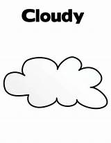Cloudy Clouds sketch template