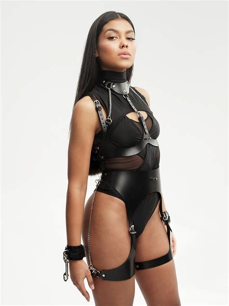 sexy full body leather harness harness lingerieleather women etsy
