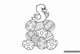 Easter Coloring Duck Pages Eggs Egg Printable Color Colouring Template Templates Flower Pdf Print Kids Coloringpagesonly sketch template