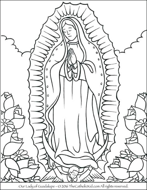 mother mary coloring page  getcoloringscom  printable