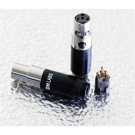 dh labs  pin mini xlr connector  headphones fidelity components shop